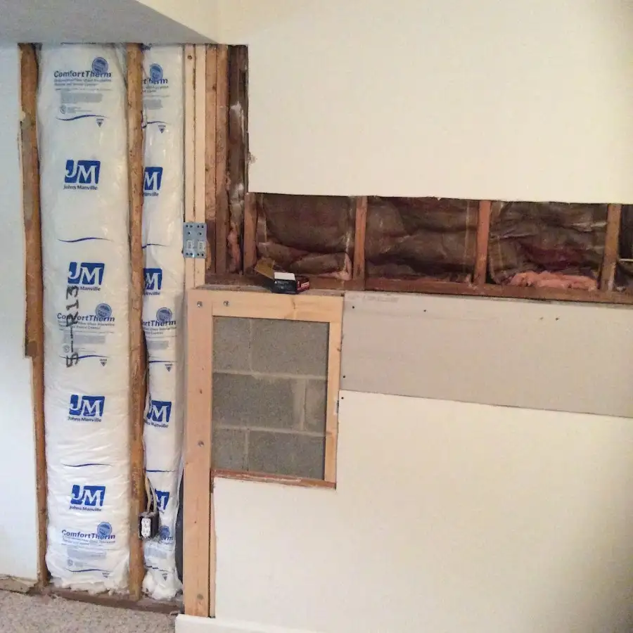 Wall insulation replacement during Odor Removal & Deodorization in Luling